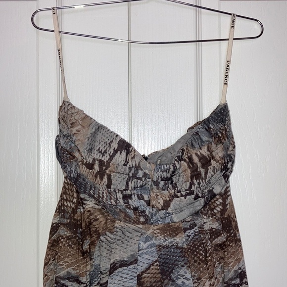 L’agence Strapless Python Snake Print Dress - Picture 6 of 10
